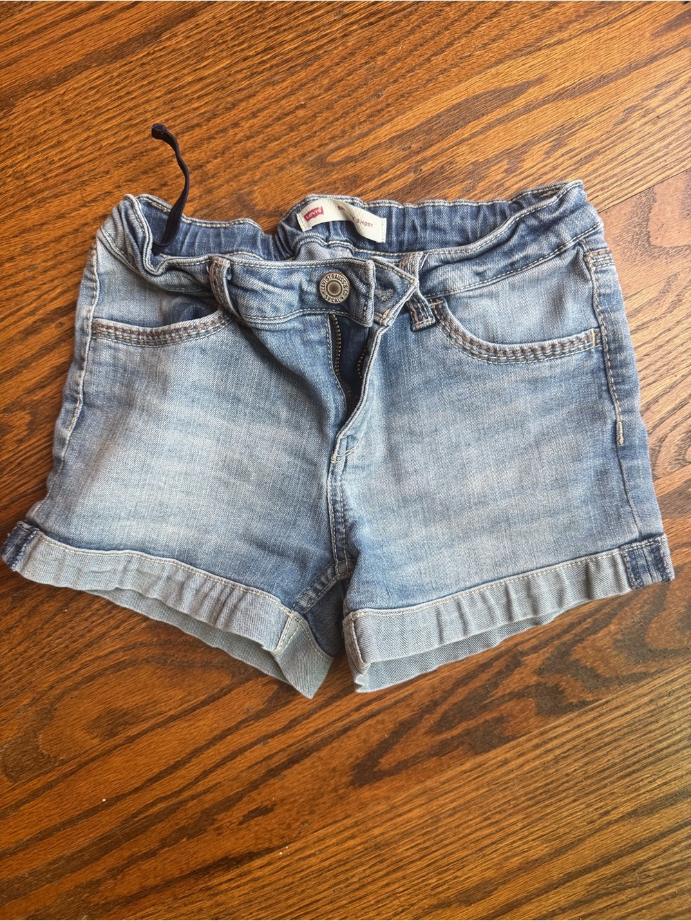 Levi's Light Wash Girl’s Shorty Shorts